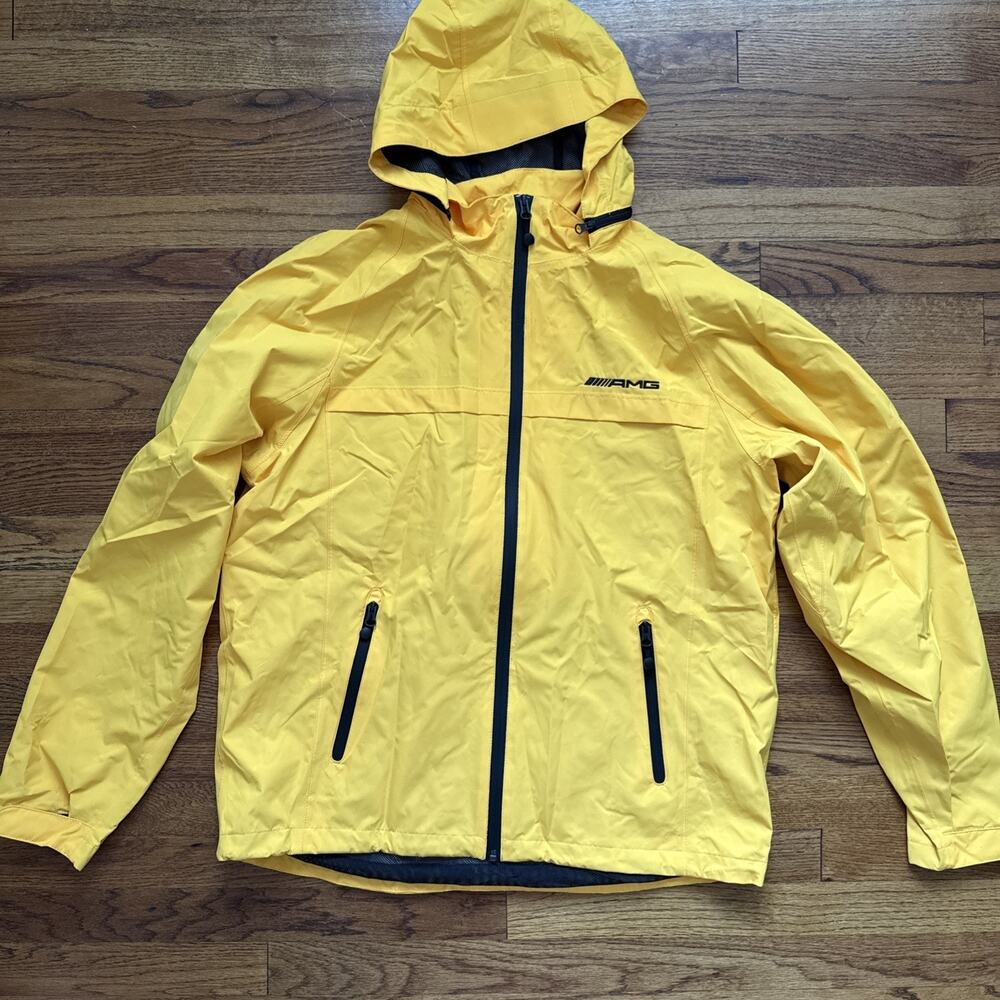 AMG port authority windbreaker jacket Yellow Size L